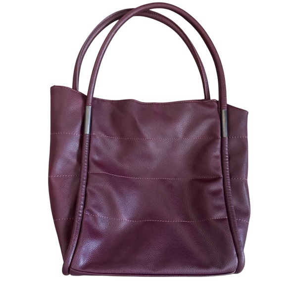 Neiman Marcus Handbags - Vintage Neiman Marcus Elegant Burgundy Tote Bag From the 90’s